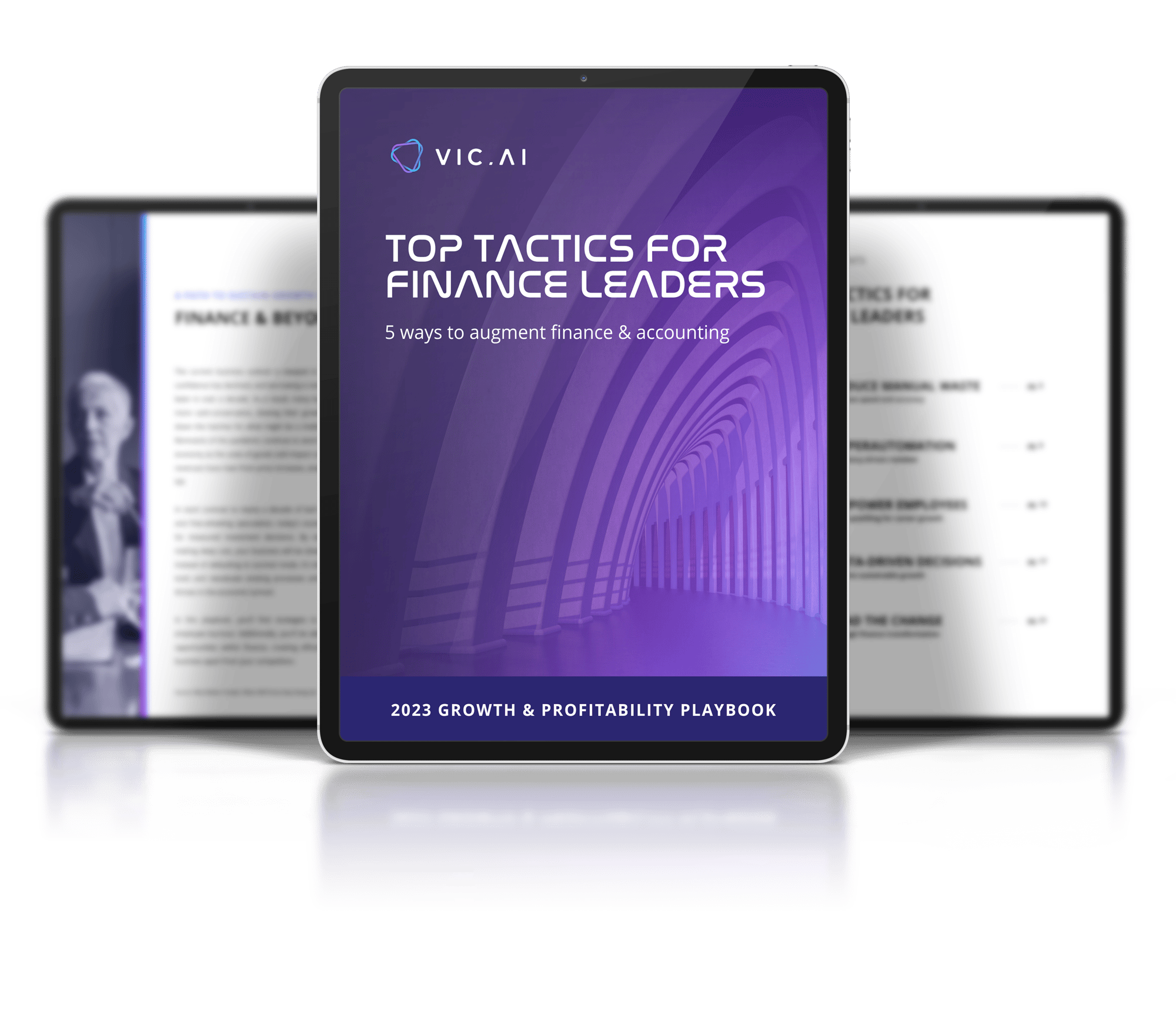 Top tactics for finance leaders AI Finance Guide mockup Top tactics for finance leaders AI Finance Guide mockup