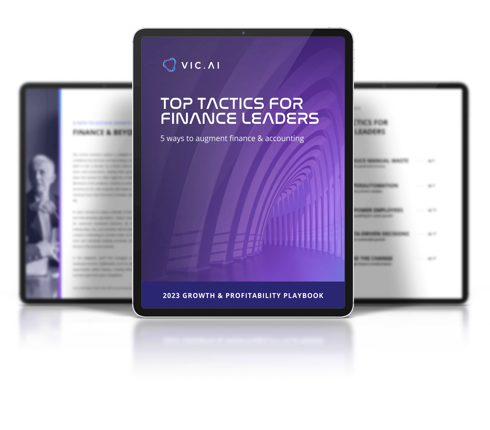 Top tactics for finance leaders AI Finance Guide mockup