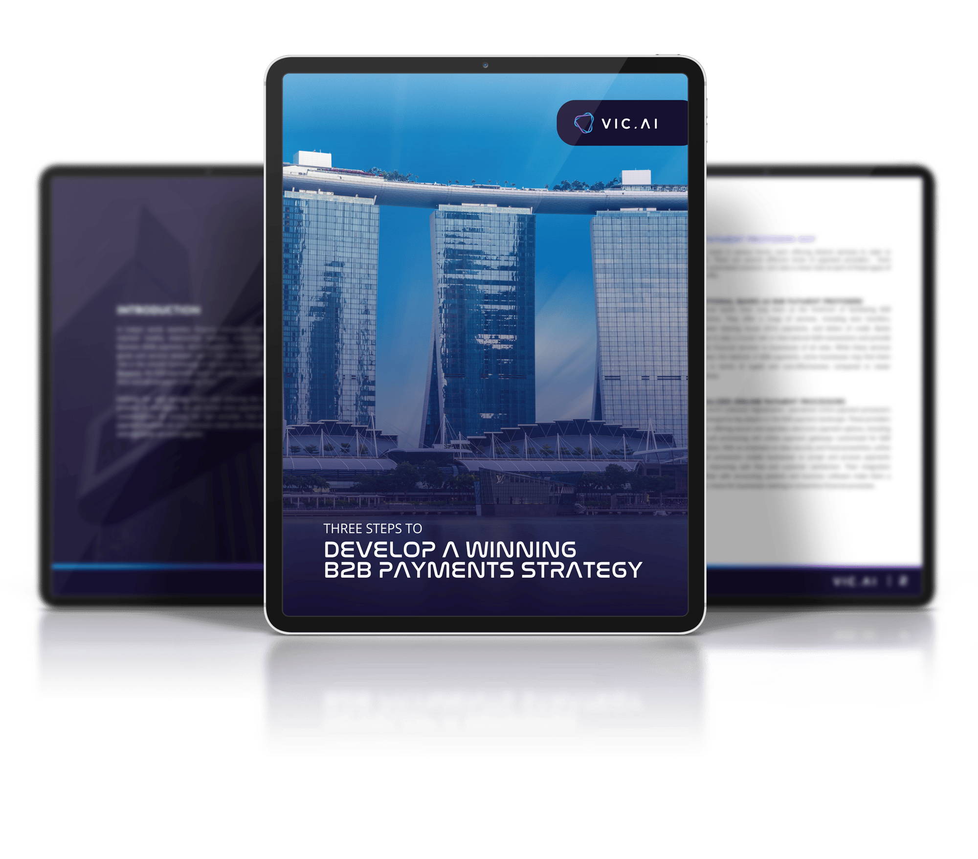 Vic.ai Tablet Mockup for B2B Payments